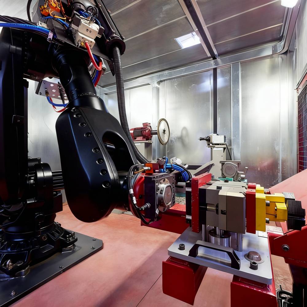 Robusteur de changer d’outil robotique de lourdeur pour les cellules de finition de surface et de débourrage